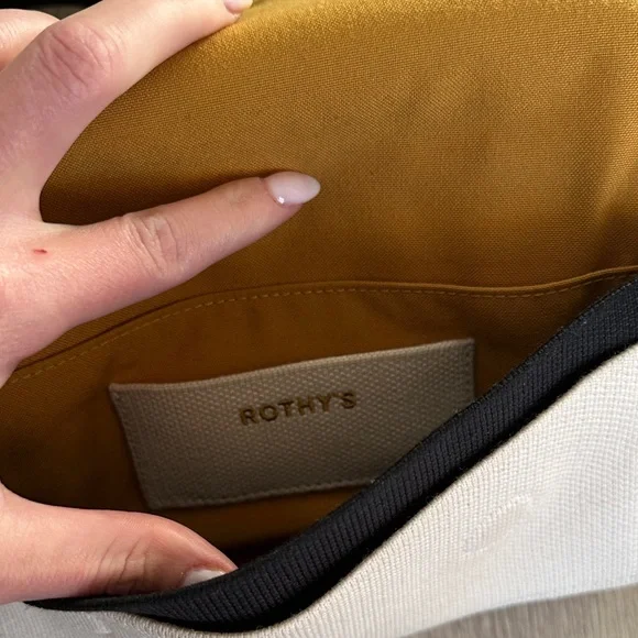 Rothy's Cream and Black Belt Bag - Picture 5 of 9